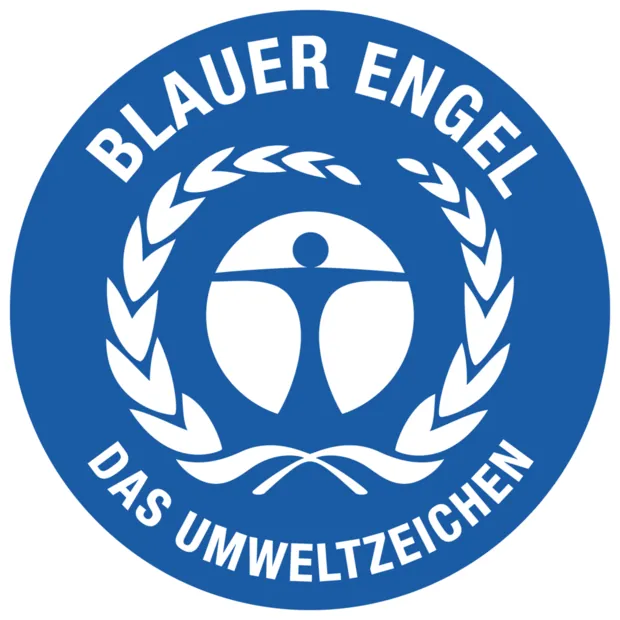 Der Blaue Engel, das Umweltzeichen der Bundesregierung für emissionsarme Farben und Lacke